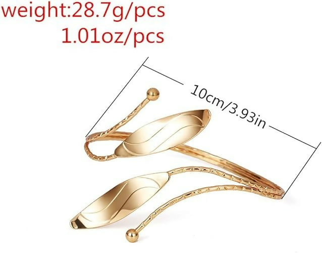 Joban Fashion Golden Alloy Stylish Kada Bajuband Bracelet Armlet For Women And Girls
