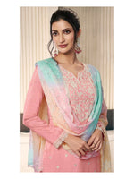 Thumbnail for Anaita Peach Moonga Silk Stitched Suit with Embroidery Sequence Work - Distacart