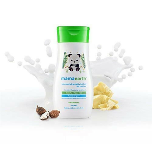 Mamaearth Daily Moisturizing Lotion & Dusting Powder with Organic Oatmeal & Arrowroot Powder for Babies