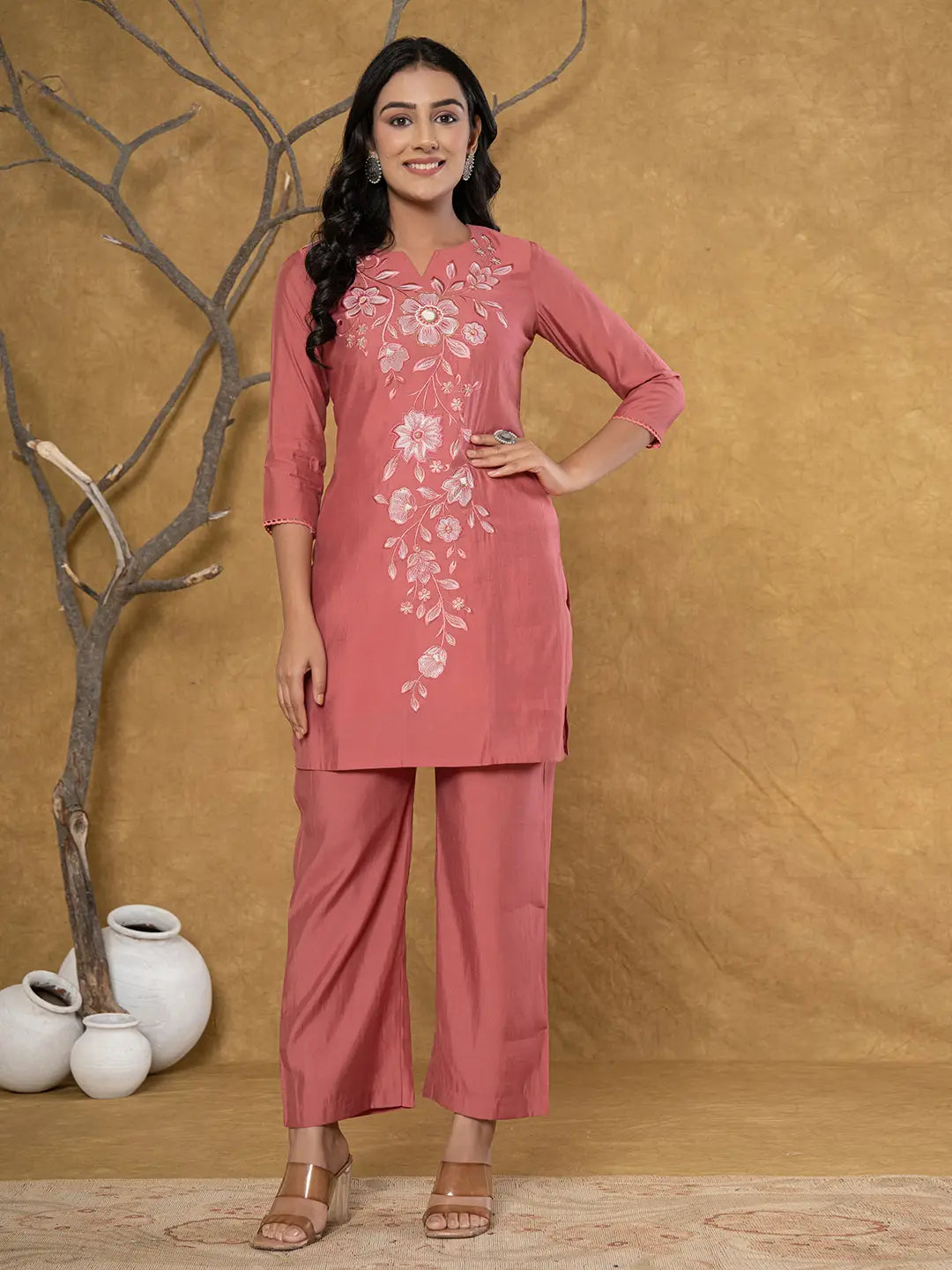 Yufta Rust Co-Ord Set - Distacart