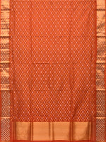 Thumbnail for Rust Uppada Cotton Handloom Saree with All Over Jamdani Design - Global Threads - Distacart