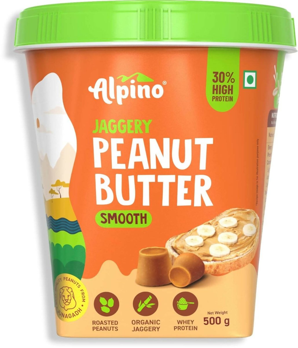 Alpino High Protein Jaggery Peanut Butter Smooth - Distacart