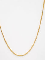 Thumbnail for NVR Women's Set of 2 Silver & Gold Rhodium-Plated Minimal Chain - Distacart