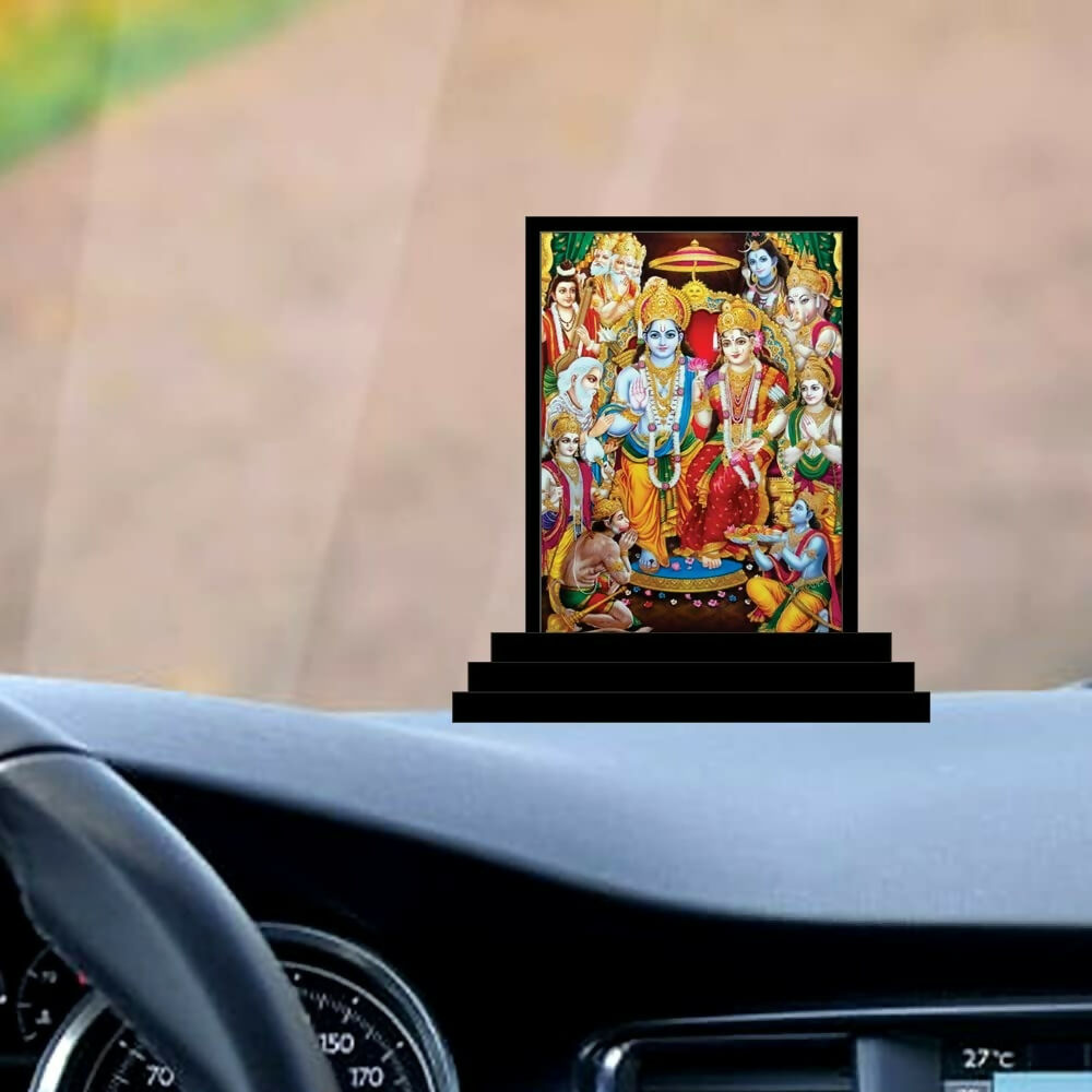 Vprint Quality Ram Darbar Wooden Car Dashboard Idol - Distacart