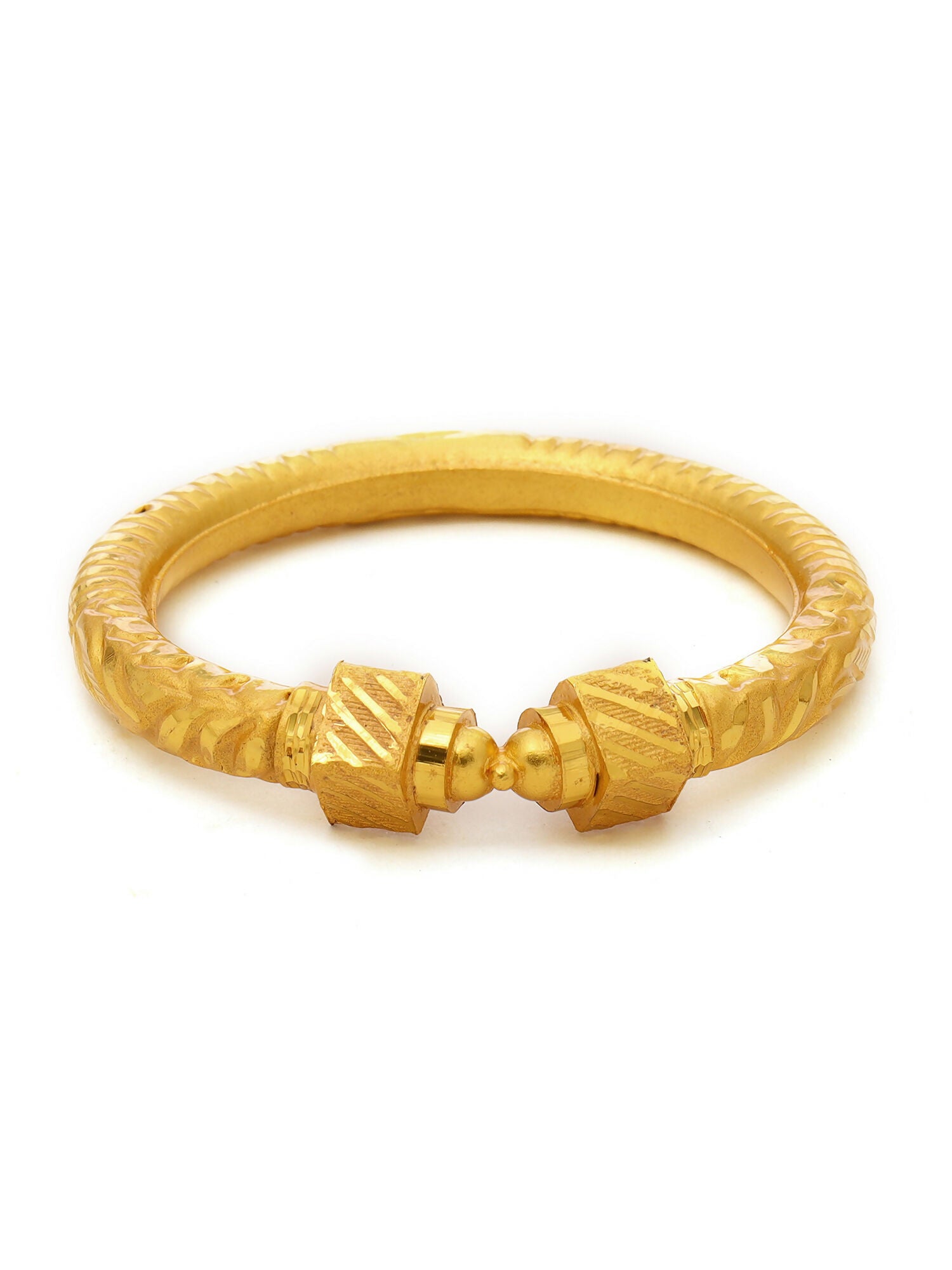 Ruby Raang Golden Bangle - Distacart