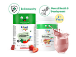 Thumbnail for Little Joys Multivitamin Gummies & Nutrimix Immunity Boosting Kit Strawberry 2 Years + - Distacart