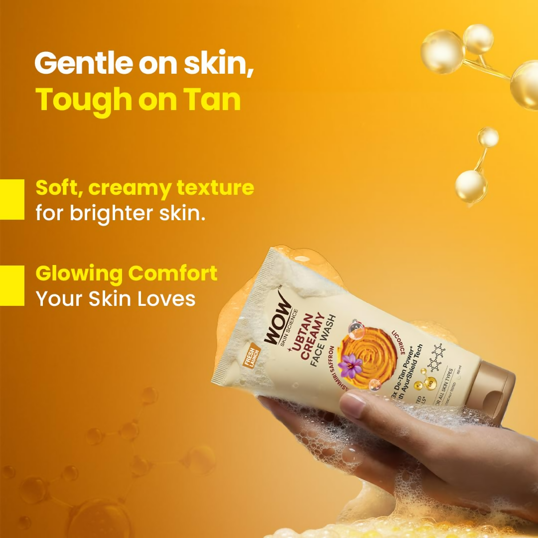 WOW Skin Science Ubtan Creamy Face Wash - Distacart