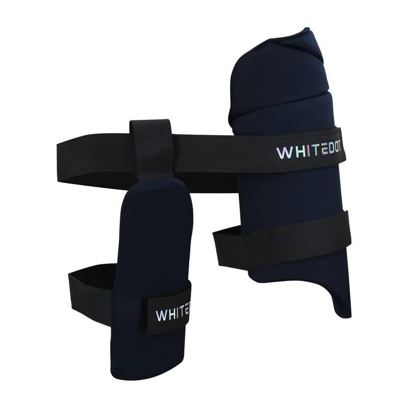 Whitedot Dot 2.1 Combo Thigh Guard (Black) - Distacart