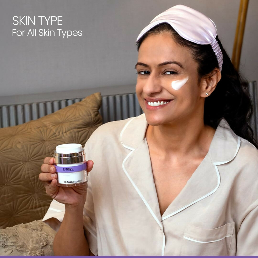 SkinInspired Retinol Night Cream For Wrinkles & Anti-Aging