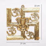 Thumbnail for KridayKraft Ganesha Metal Statue Ganpati Wall Hanging Sculpture - Distacart