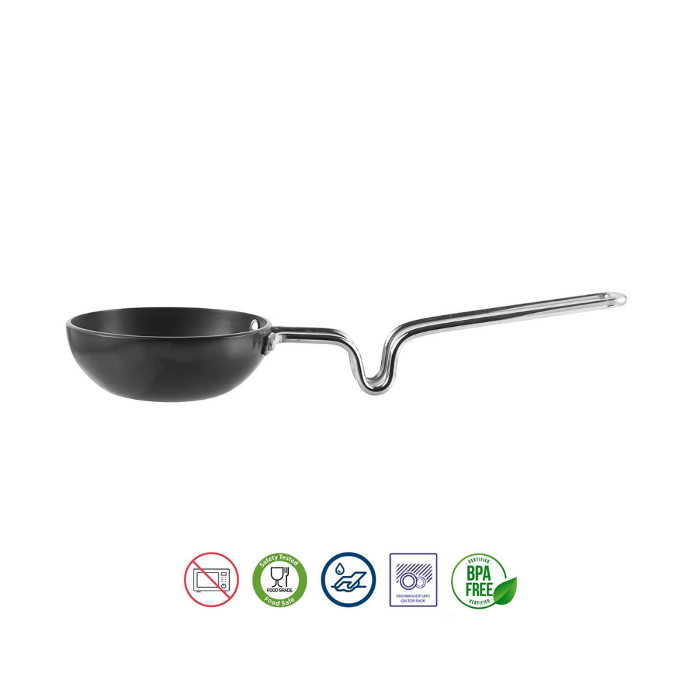 Vinod Black Pearl Hard Anodised Tadka Pan - Jumbo - Dista