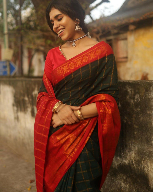 Preksha Creation Banarasi Women Black Saree With Zari Work - Distacart