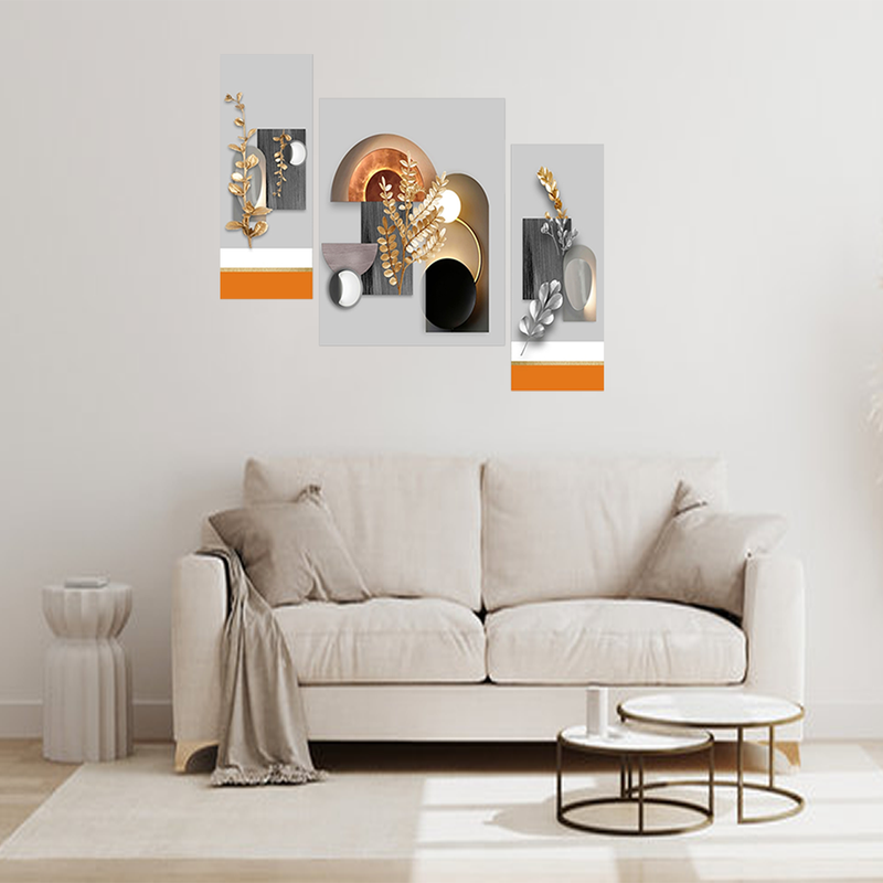 Tehzeeb Creations Set Of 3 Digital Wall Painting