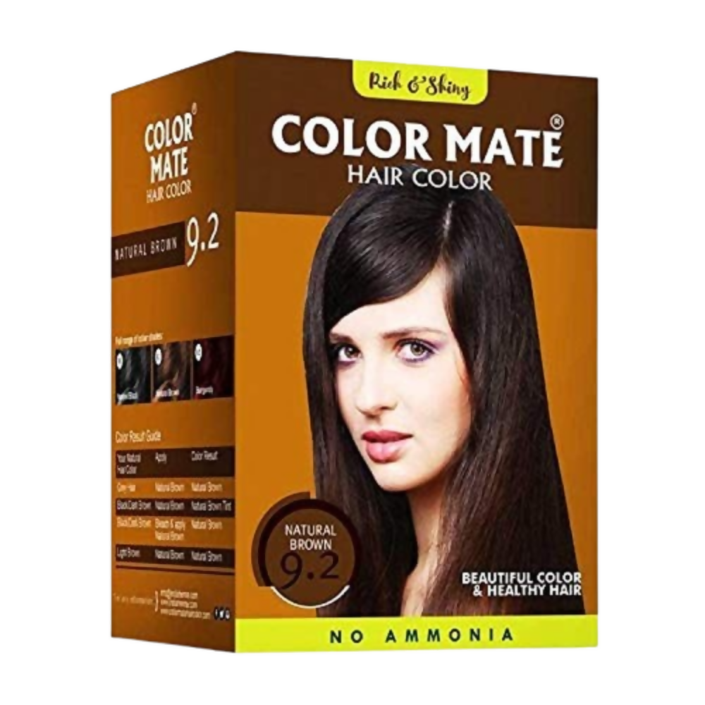 Color Mate Hair Color - 9.2 Natural Brown - Distacart