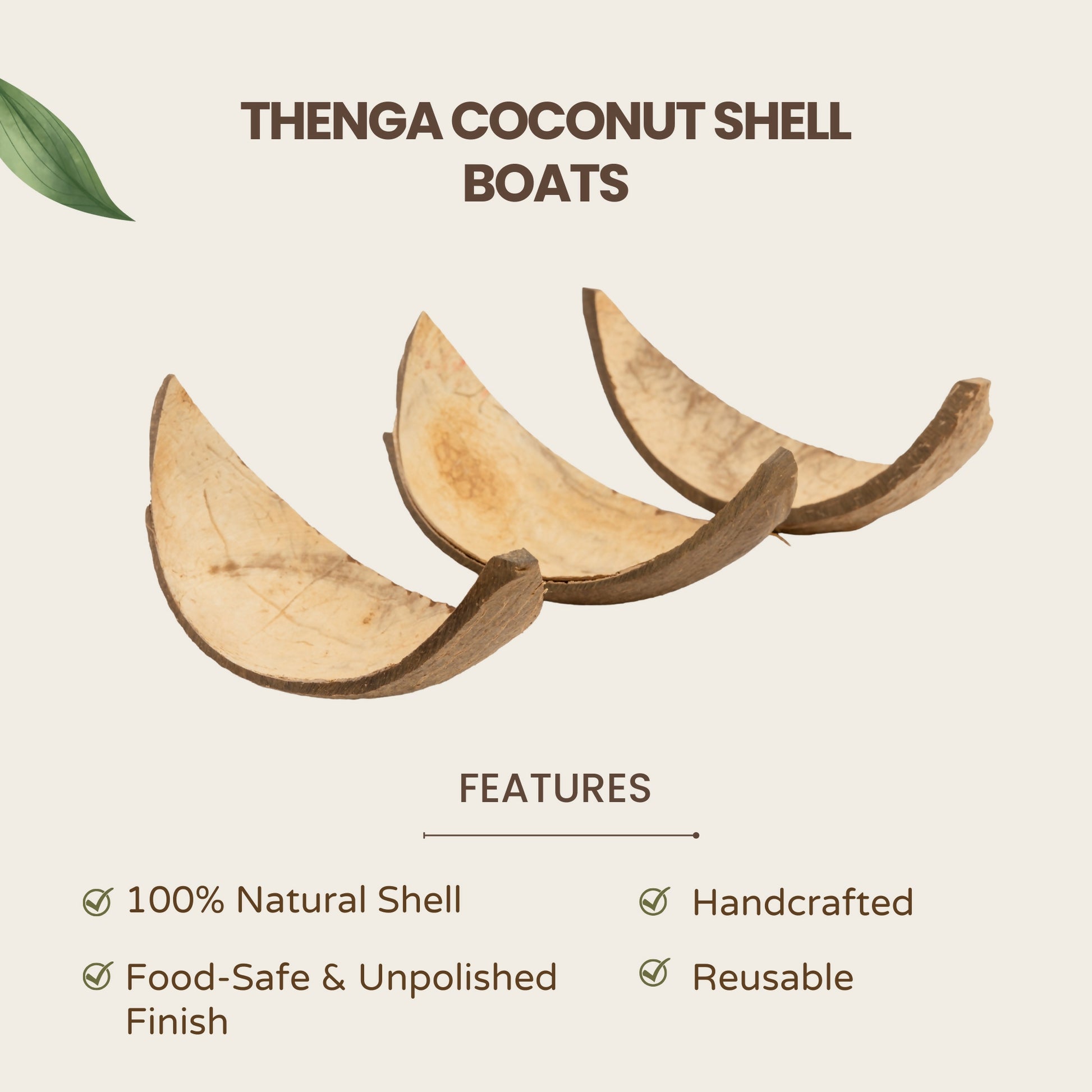 Thenga Coconut Shell Boats - Dista