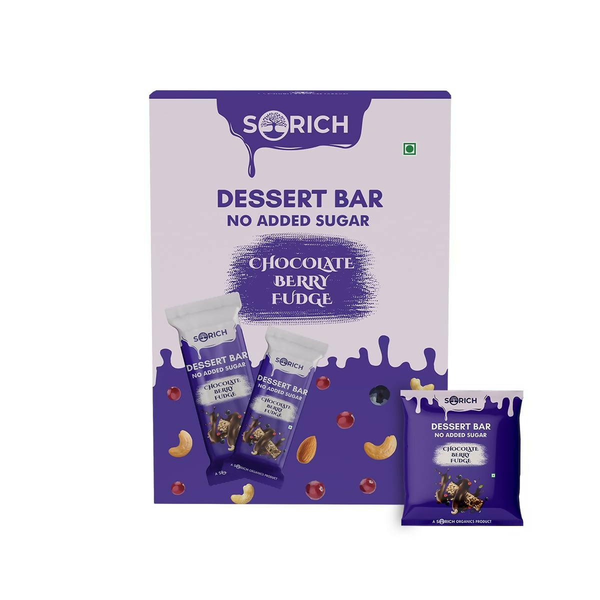 Sorich Organics Dessert Protein Mini Bars Chocolate Berry Fudge - Distacart