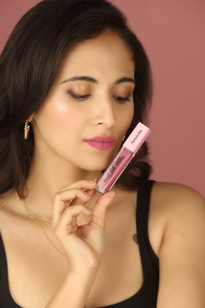 Ammoha Cosmetics Long-Lasting, Matte-Finished Lotus Touch Color Liquid Lipstick - Distacart