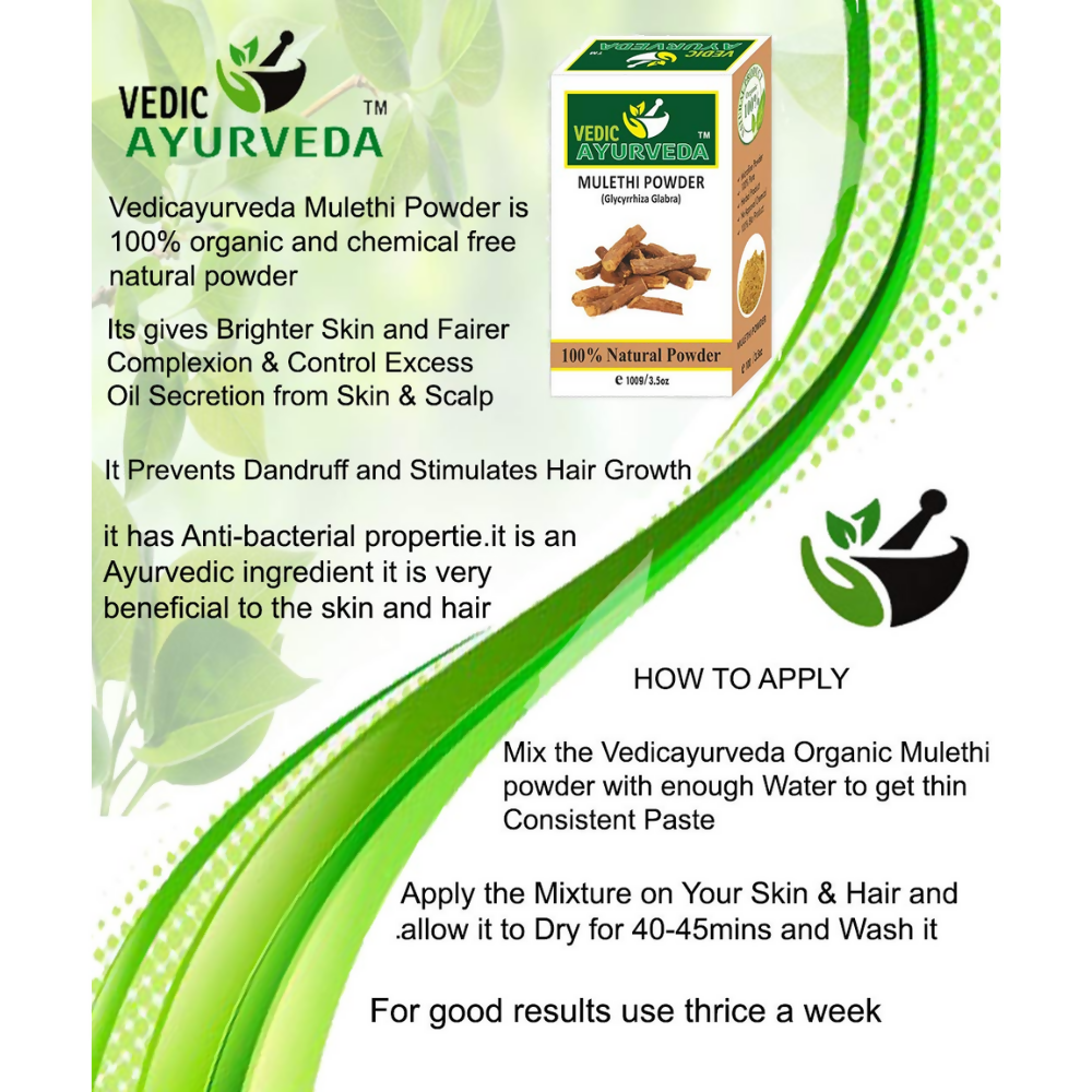 VedicAyurveda Multani Mitti Powder and Mulethi Powder - Dista