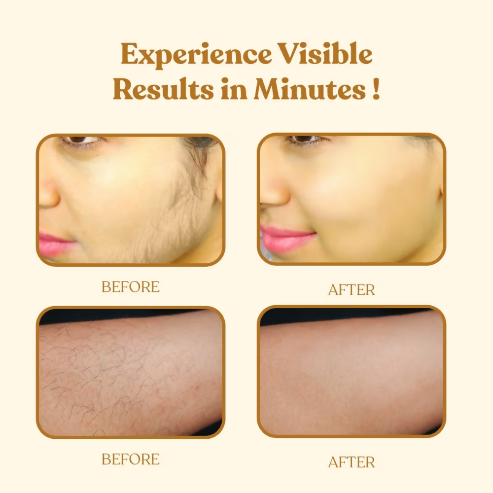 Wipness Natural Chocolate Facial Hair Removal Powder - Dista