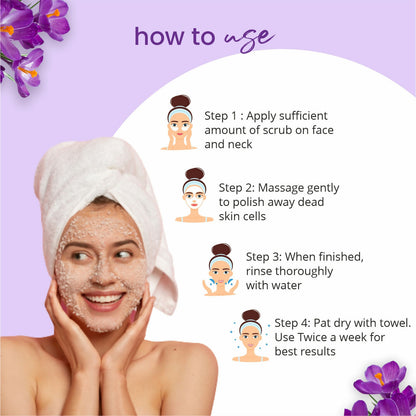 Globus Naturals Ayurvedic Kumkumadi Skin Lightening Face Scrub - Distacart