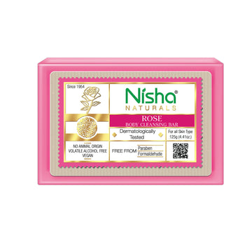 Nisha Rose Body Cleansing Soap Bar - Distacart