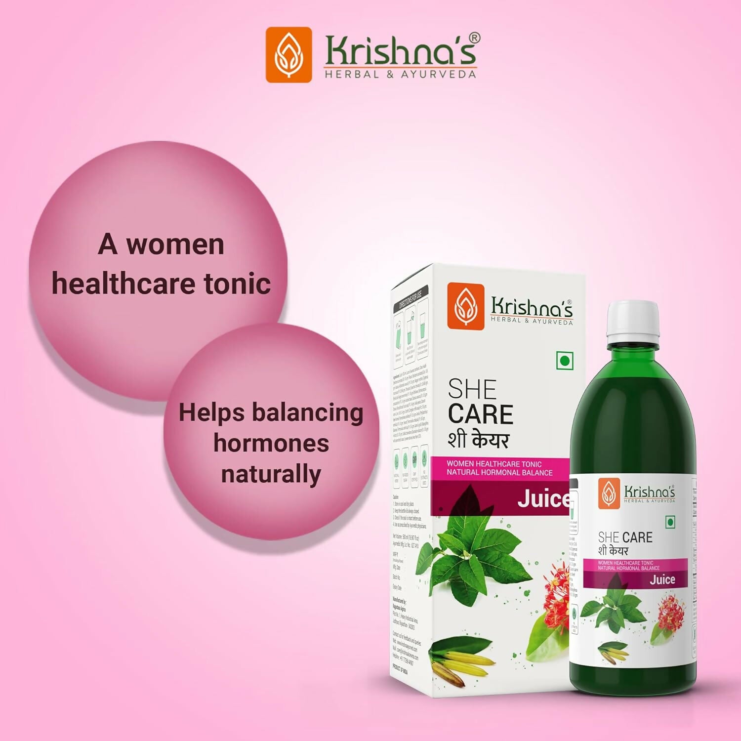 Krishna's Herbal & Ayurveda She Care Juice for Women Wellness - Distacart