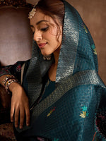 Thumbnail for Indo Era Floral Embroidered Thread Work Straight Kurta With Trousers & Dupatta