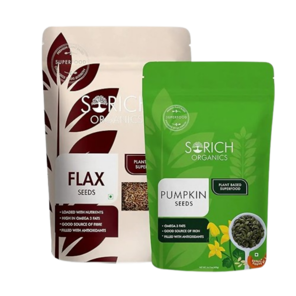 Sorich Organics Raw Flax Seeds & Pumpkin Seeds - Distacart