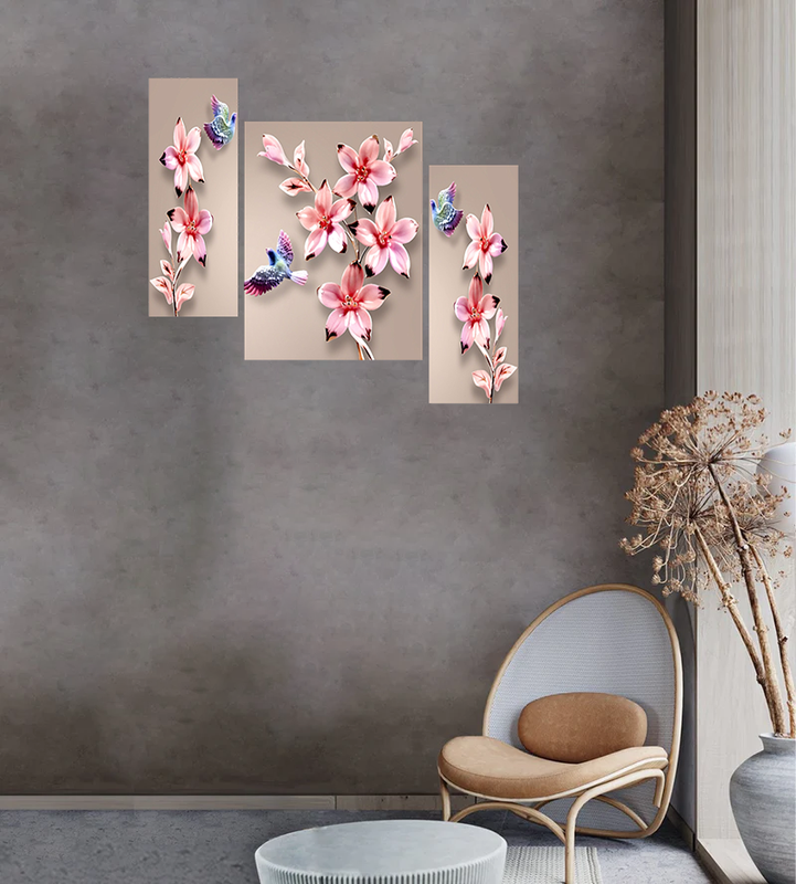 Tehzeeb Creations Set Of 3 Digital Wall Painting