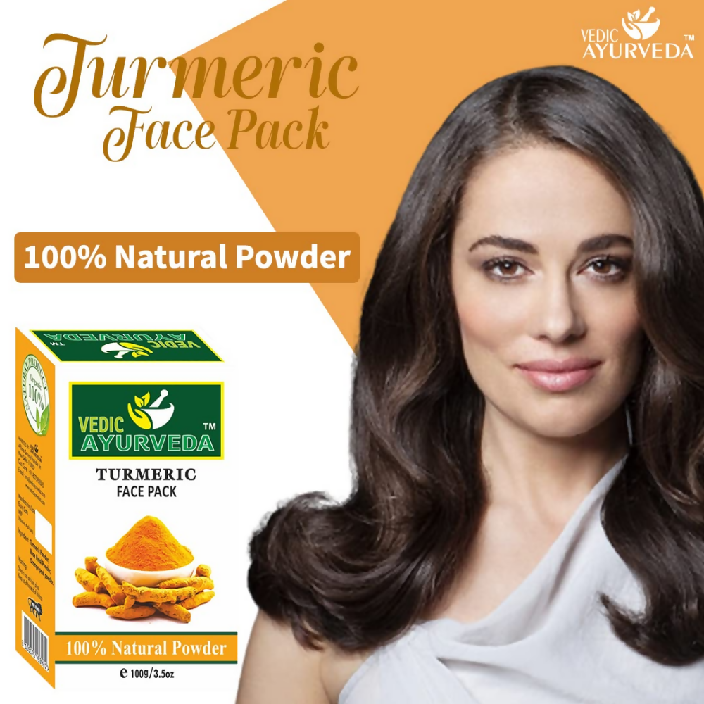 VedicAyurveda Turmeric Face Pack Powder - Dista
