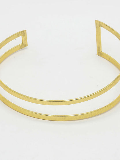 NVR Women Gold-Plated Western Cuff Bracelet - Distacart