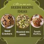 Thumbnail for Nature Yard Raw Seeds Combo Pack - Pumpkin, Chia, sunflower & Flax Seeds - Distacart