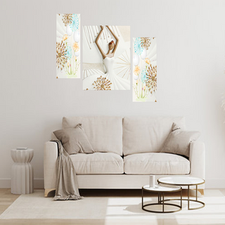 Tehzeeb Creations Set Of 3 Digital Wall Painting