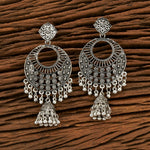 Thumbnail for Joban Fashion Women Silver Black Oxidised Earrings - Distacart