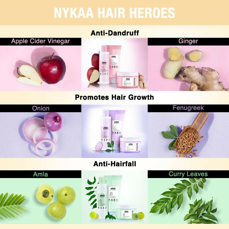 Nykaa Naturals Reetha & Shikakai Hair Mask for Damage Repair & Sulphate-Free - Distacart