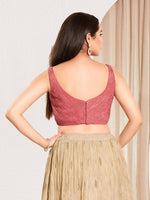 Thumbnail for Joban Fashion Onion Pink Tissue Padded Blouse With Sweetheart Neck Sleeveless - Distacart