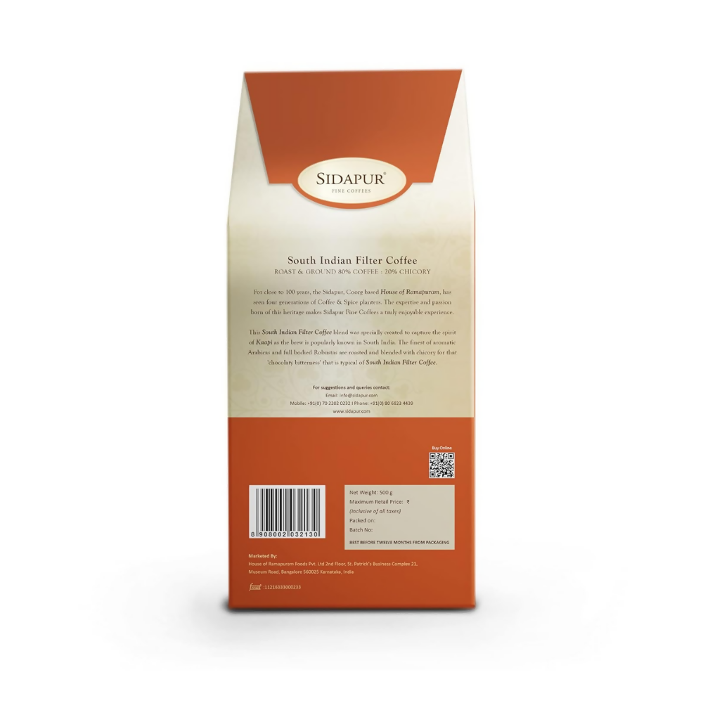 Sidapur South Indian Filter Coffee Packet - Dista