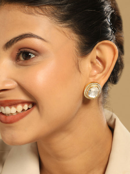 Nuyug Golden Spark Anti Tarnish studs