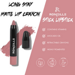Thumbnail for Ronzille Long Stay Matte Lip Crayon - Raspberry Rose - Dista