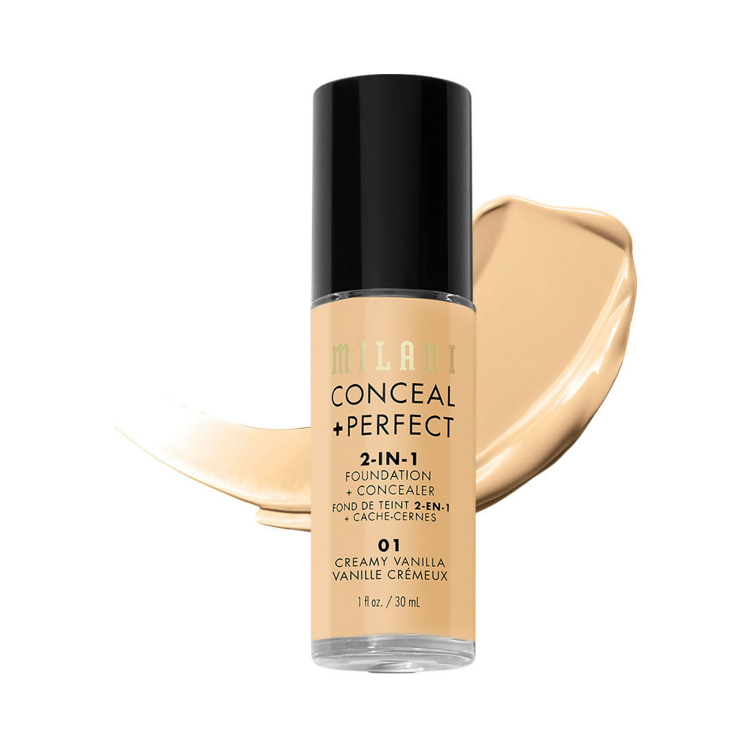 Milani Conceal + Perfect 2-In-1 Foundation + Concealer - Creamy Vanilla - Distacart