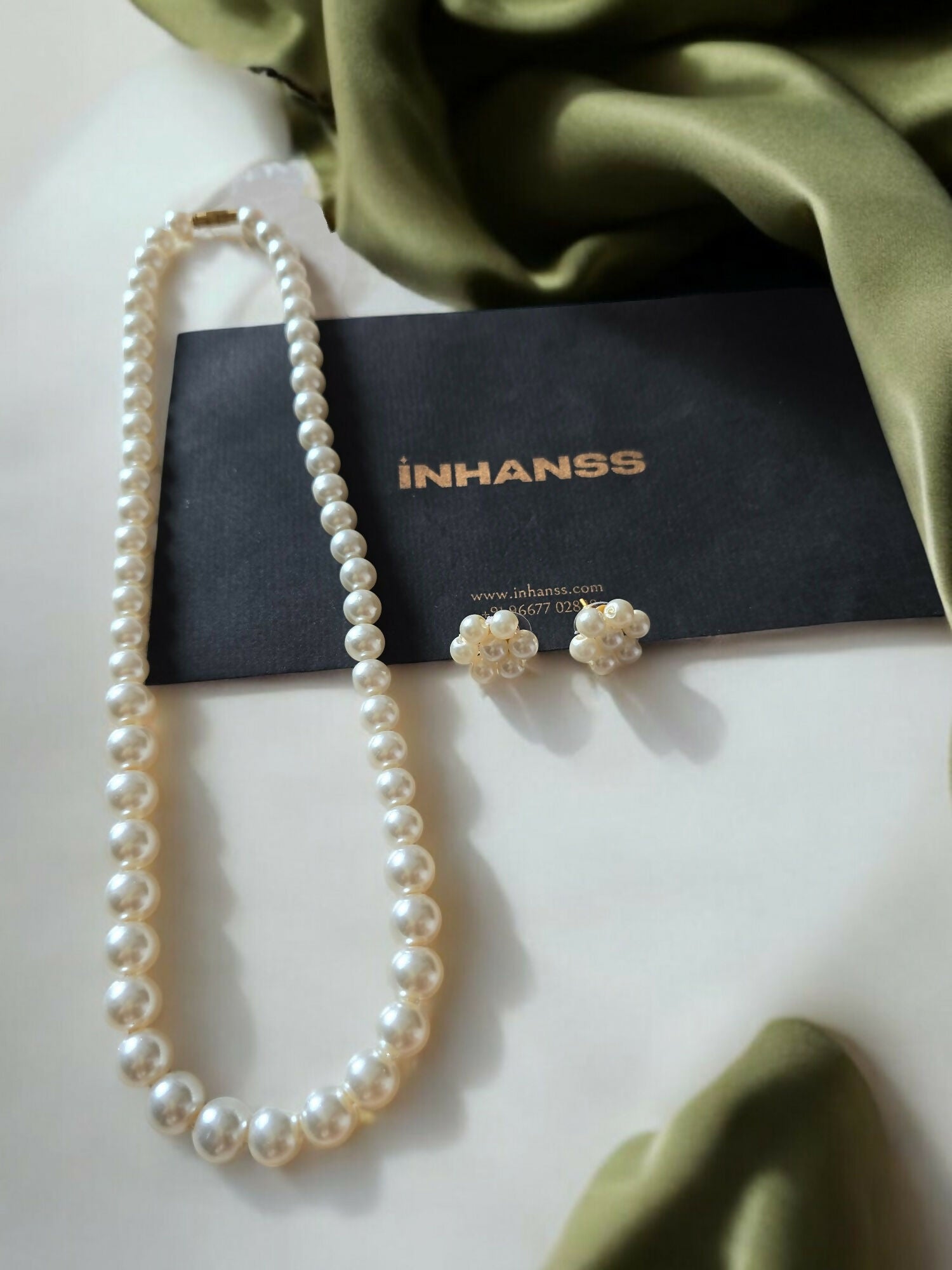 Inhanns Spectrum Everyday Pearl Sets - Single Strand - White - Distacart