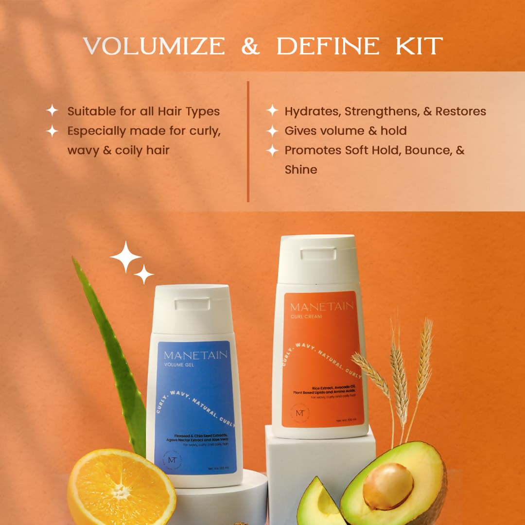 Manetain Volume Gel & Curl Cream Combo - Distacart