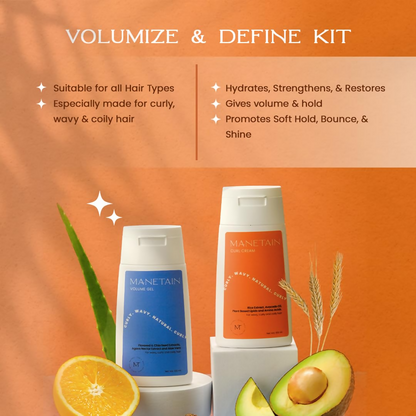 Manetain Volume Gel & Curl Cream Combo - Distacart
