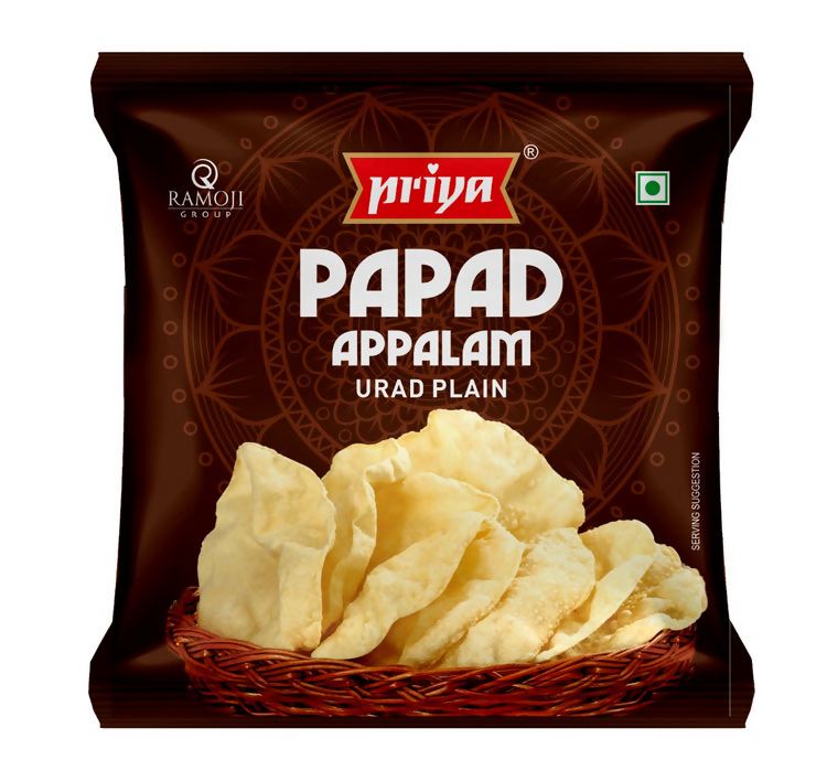 Priya Urad Dal Papad - Plain - Distacart