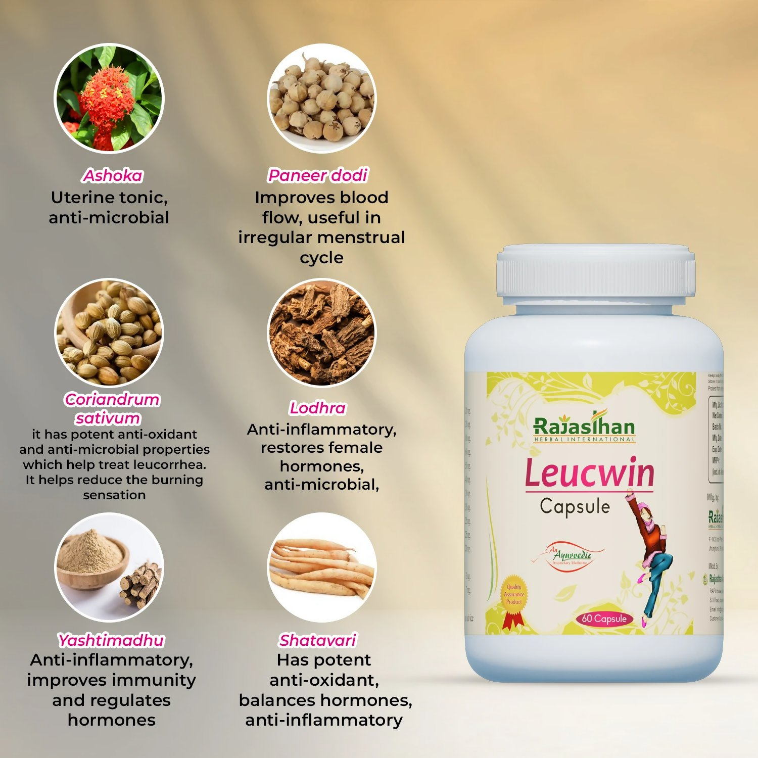 Rajasthan Herbals Leucwin Capsules