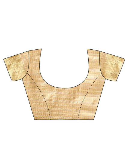 Shree Shyam Fashion Organza Gold Saree - Distacart