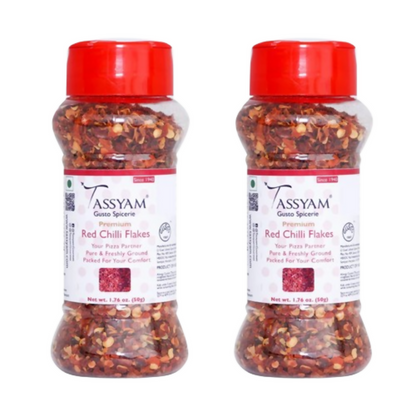 Tassyam Organics Red Chili Flakes - Distacart