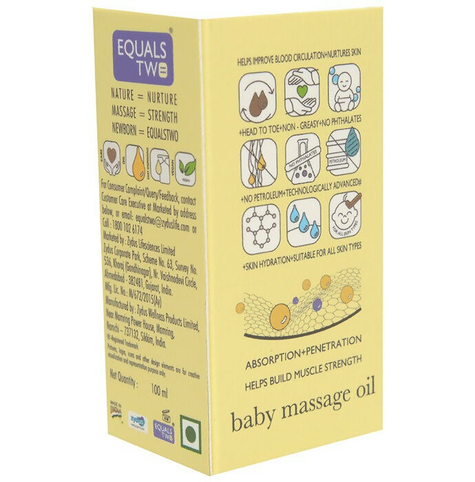 Equals Two Baby Massage Oil - Distacart