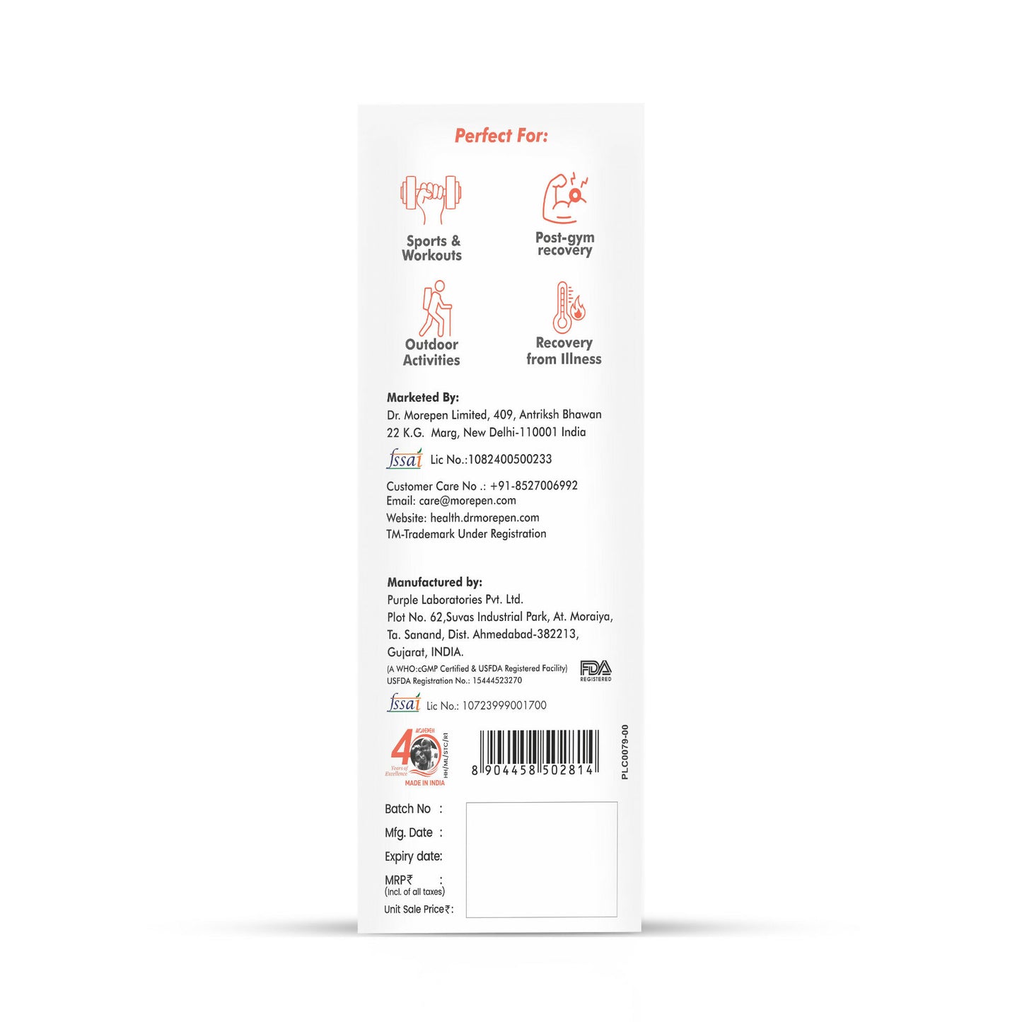 Dr. Morepen Hydrolyte Electrolyte & Vitamin Drink Mix - Strawberry - Distacart