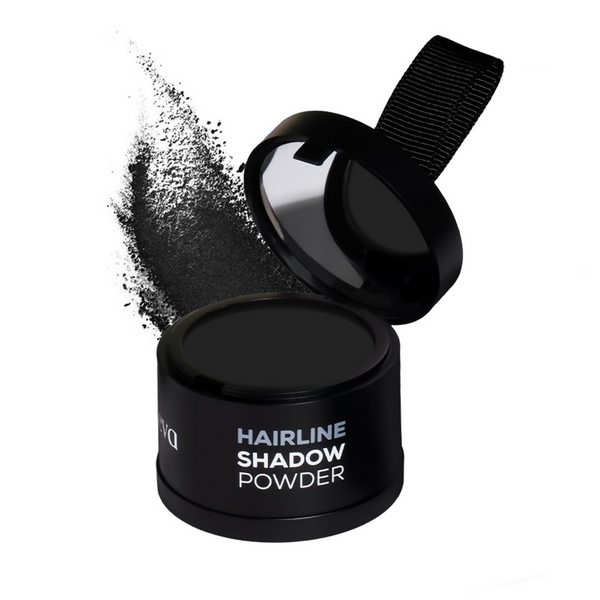Gleva Hairline Powder Instantly Conceals Hair Root Touch Up Hair Powder for Women & Men - Black - Distacart